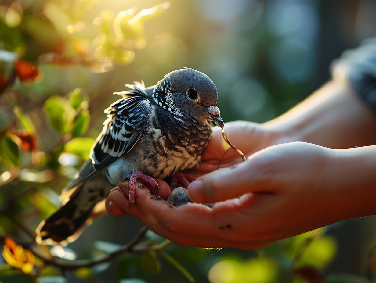 bébé pigeon