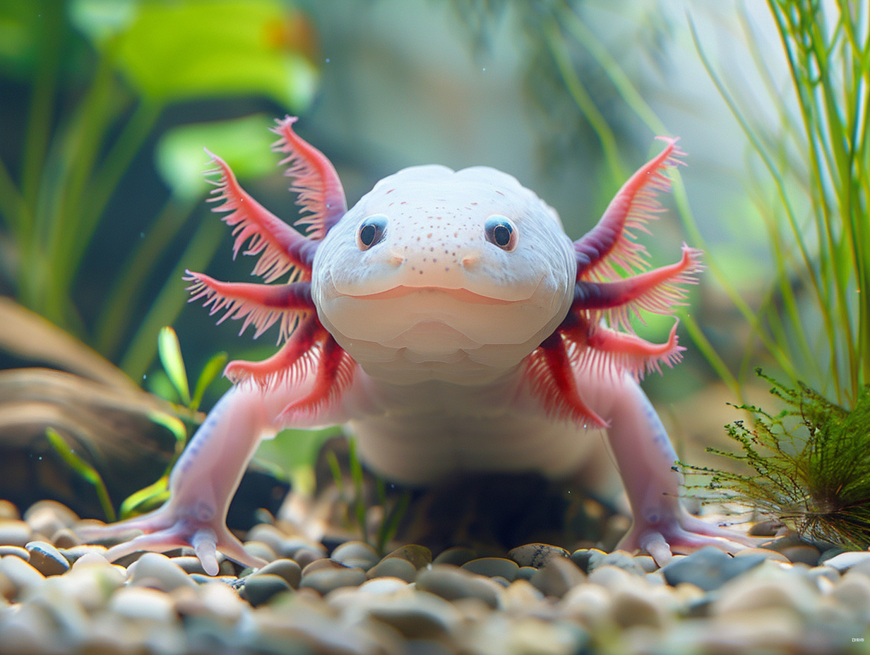 axolotl bleu