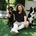 Avec ses chiens