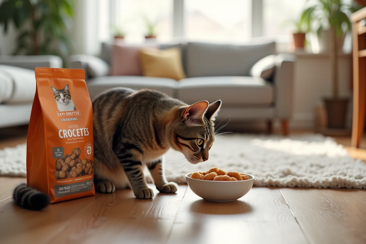 Chat tacheté curieux près d