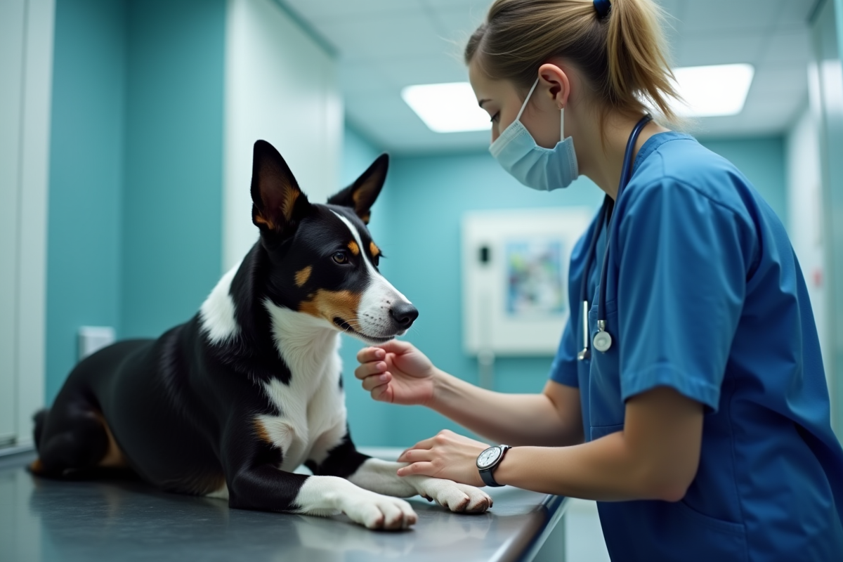 chien blessé