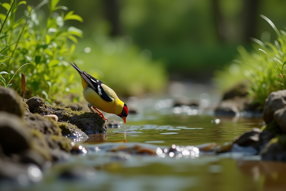 oiseau élégant