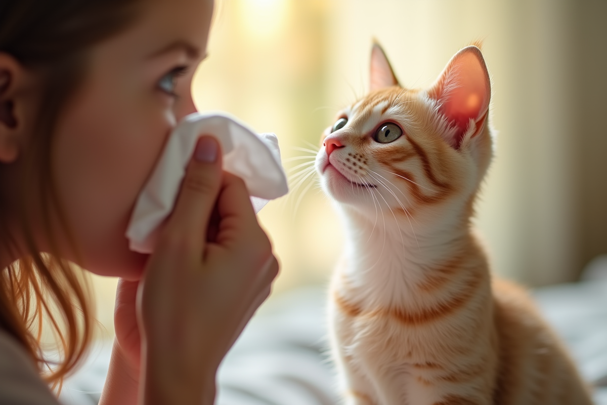 chat allergie
